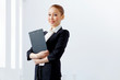 Attractive asian businesswoman in formal suit