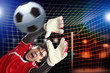 Goalkeeper catches the ball
