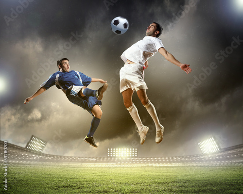 Photo: Two football player Two football player