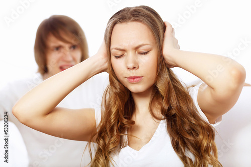 Photo: Young couple in conflict Young couple in conflict