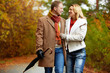 Lovers in park