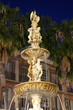 Photo: Fountain in Malaga at night. Andalusia Spain Fountain in Malaga at night. Andalusia Spain