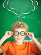 Schoolboy in eyeglasses