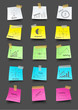 Note paper with drawing business plan