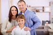 Boy with parents