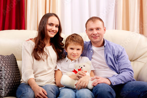 Photo: Family at home Family at home