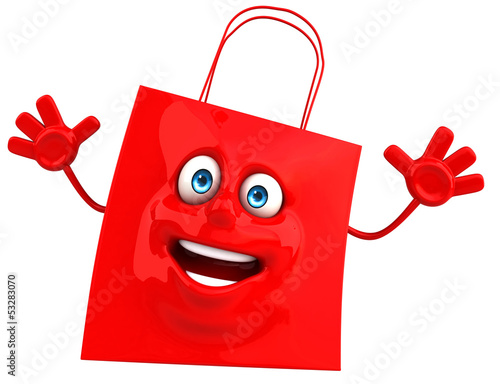 Illustration: Fun shopping bag Fun shopping bag