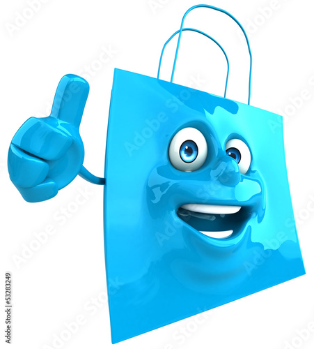 Illustration: Fun shopping bag Fun shopping bag