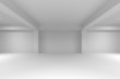 Photo: Abstract white empty interior background Abstract white empty interior background
