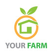 Vektor: Vector logo Organic farming, Greengrocer Vector logo Organic farming, Greengrocer