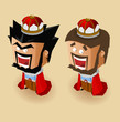 Vector: Good and Bad King Good and Bad King
