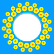 Background with floral frames