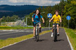 Foto: Healthy lifestyle - teenage girl and boy biking Healthy lifestyle - teenage girl and boy biking