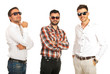 Modern business men with sunglasses
