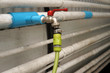 outdoor faucet and water pipes