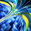 Abstract techno lines background.