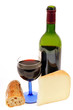 Photo: Fromage de brebis, pain et vin Fromage de brebis, pain et vin
