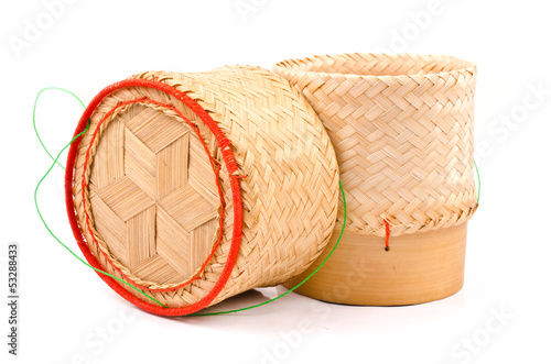 Photo: Thai Lao Original Handwoven Bamboo Sticky Rice. Thai Lao Original Handwoven Bamboo Sticky Rice.