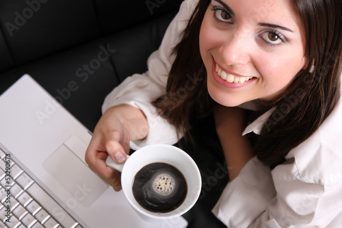 Photo: Coffee and Laptop Coffee and Laptop
