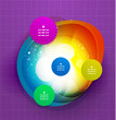 Vector: Abstract colorful modern steps template Abstract colorful modern steps template