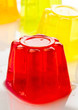 Photo: Gelatin colors loose on white base Gelatin colors loose on white base