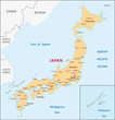 Vector: Japan map Japan map