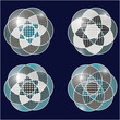 four abstract object