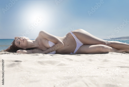 Photo: tan on the beach tan on the beach
