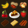 Vektor: Chocolate icons set Chocolate icons set