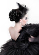 Back. Fashion Art Portrait Of Beautiful Girl. Vogue Style Woman.