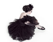 Ballerina. Fashion Art Portrait Of Beautiful Girl. Vogue Style W