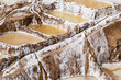 Peru, Salinas de Maras,Inca traditional salt mine (salinas)