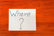 Be Happy- Post it Note on Wood Background