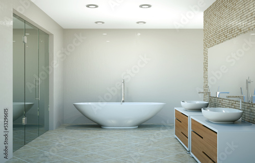 Illustration: modernes Badezimmer modernes Badezimmer