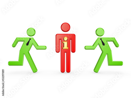 Illustration: Leadership concept. Leadership concept.
