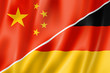 Illustration: China and Germany flag China and Germany flag