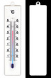 Thermometer blau rot Alpha