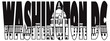 Washington DC Capitol Text Outline Illustration