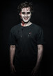 a scary and bloody zombie man
