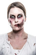 a scary undead zombie girl
