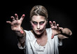 a scary undead zombie girl