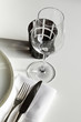 Table, restaurant, dîner, couverts, bistrot, verre, nappe