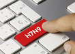 H7N9 keyboard key finger