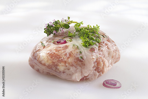 Photo: Crépinette - Chair à Saucisse dans une crépine Crépinette - Chair à Saucisse dans une crépine