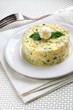 Salad with krill meat