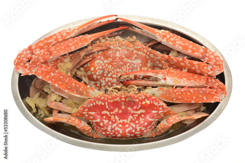 Photo: A Serving Of Cooked Flower Crab A Serving Of Cooked Flower Crab