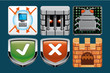 Illustration: Internet security icons Internet security icons