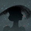silhouette feather headdress