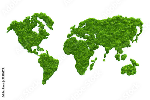 Illustration: 3D grass map 3D grass map