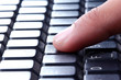 Close up of typing
